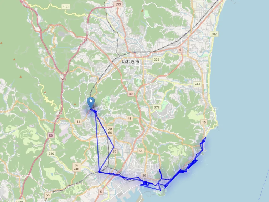 Today's route