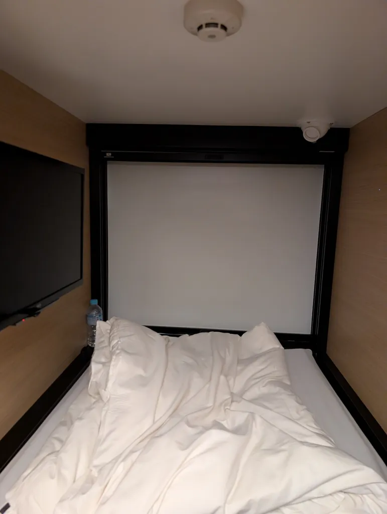 Interior of a high-quality capsule room