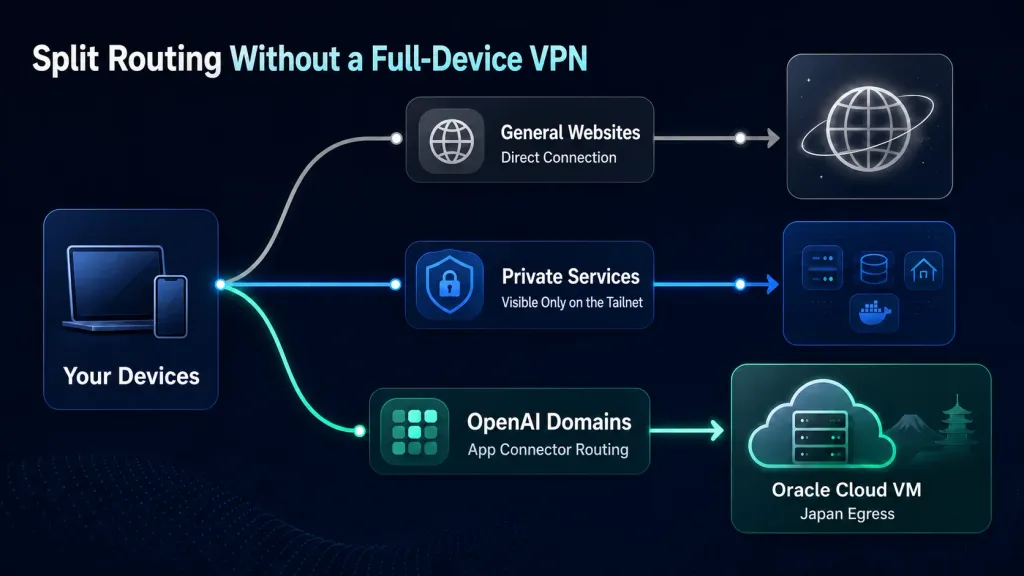 Skip the Always-On VPN: Tailscale and a Free Oracle Cloud VM is all you need